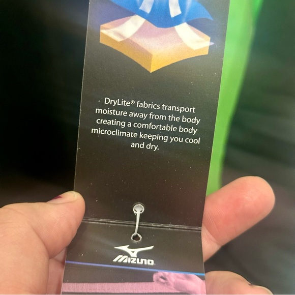 NWT Mizuno Women's Excel 1/2 Zip Volleyball Jacket Green Black Size Large - Picture 5 of 6